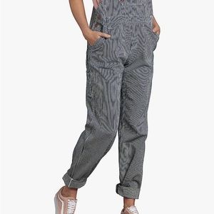 Womens Dickies Stonewashed Hickory Striped Overalls FIRM✨
